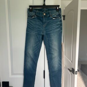 White House Black Market Blue Skinny Jeans with Modern Fit